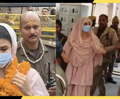 काशी विश्वनाथ मंदिर में श्रद्धा के रंग में दिखीं जैकलीन फर्नांडिस, माथे पर त्रिपुंड और जुबां पर “हर-हर महादेव”