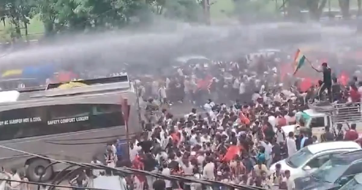 पटना में AISA का राजभवन मार्च, पुलिस से झड़प