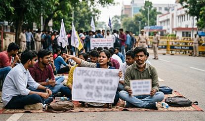 JPSC-JSSC Protest: रांची में 15वें दिन भी छात्रों का आंदोलन जारी