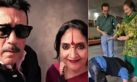 वैजयंती माला के 93वें बर्थडे पर जैकी श्रॉफ ने छुए पैर, दिग्गज एक्ट्रेस का लिया आशीर्वाद