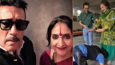 वैजयंती माला के 93वें बर्थडे पर जैकी श्रॉफ ने छुए पैर, दिग्गज एक्ट्रेस का लिया आशीर्वाद