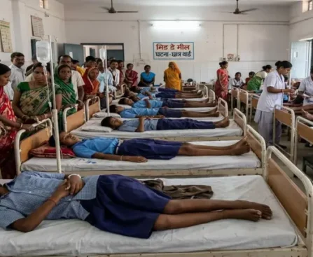 नालंदा में मिड-डे मील खाने के बाद 24 से ज्यादा बच्चे बीमार, डिटर्जेंट मिलाने की आशंका