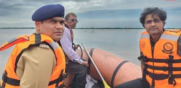 अमरोहा में बाढ़ का खतरा बढ़ा, उफान पर तिगरी गंगा
