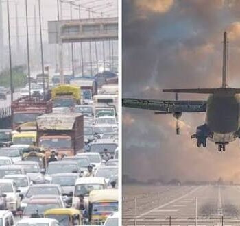 दिल्ली-NCR में भारी बारिश का असर, 14 फ्लाइट्स डायवर्ट, 150 उड़ानें लेट, कई इलाकों में जलभराव