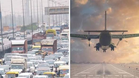दिल्ली-NCR में भारी बारिश का असर, 14 फ्लाइट्स डायवर्ट, 150 उड़ानें लेट, कई इलाकों में जलभराव