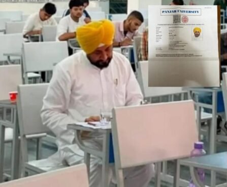 चन्नी की परीक्षा केंद्र से तस्वीर वायरल, CWC बैठक में शामिल न होने पर भी उठे सवाल