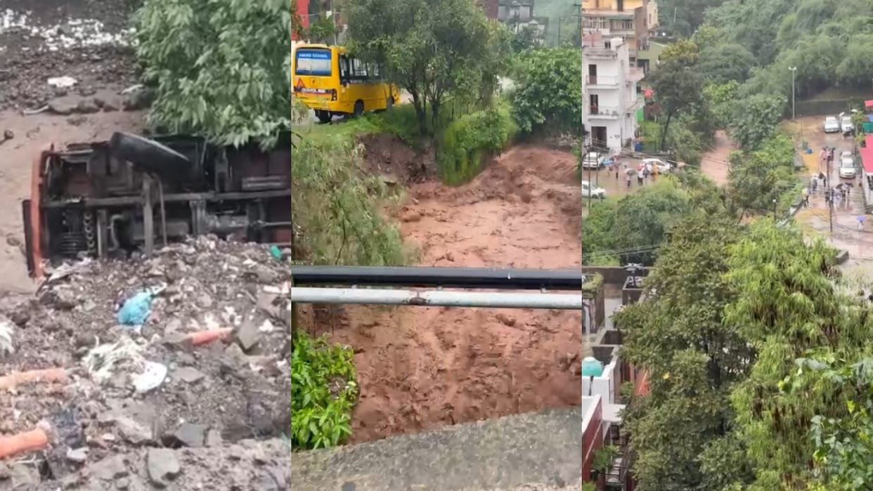 हिमाचल में भारी बारिश का कहर, परवाणू में NH-05 पर मलबा गिरने से यातायात बाधित