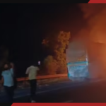 यमुना एक्सप्रेसवे पर स्लीपर बस में भीषण आग, 9 यात्रियों की मौत; कई घायल